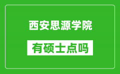 西安思源学院有硕士点吗_能不能招研究生?