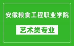 安徽粮食工程职业学院艺术类专业一览表