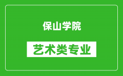 保山学院艺术类专业一览表