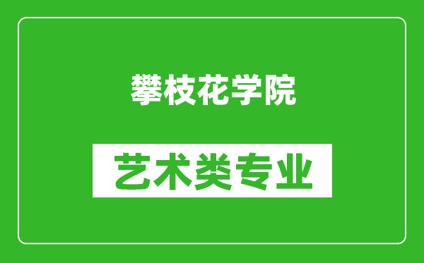 攀枝花学院艺术类专业一览表