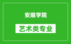 安顺学院艺术类专业一览表