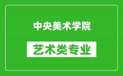 中央美术学院艺术类专业一览表