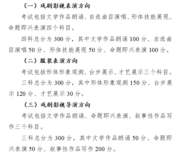 2024年江西艺术统考满分是多少,江西艺考科目及分值