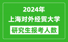 2024年上海对外经贸大学研究生报考人数