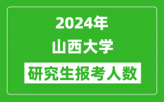 2024年山西大学研究生报考人数