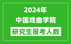 2024年中国戏曲学院研究生报考人数