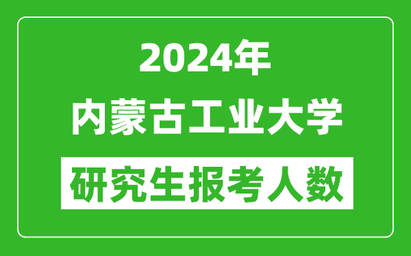 2024年内蒙古工业大学研究生报考人数