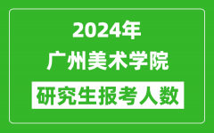 2024年广州美术学院研究生报考人数