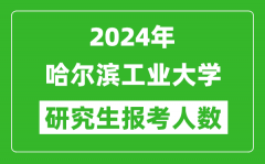 2024年哈尔滨工业大学研究生报考人数