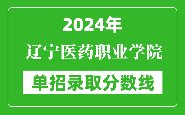 2024年辽宁医药职业学院单招录取分数线