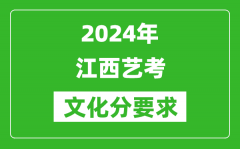 2024年江西艺考文化分要求_江西艺考最新政策解读