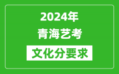 2024年青海艺考文化分要求_青海艺考最新政策解读