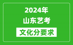 2024年山东艺考文化分要求_山东艺考最新政策解读