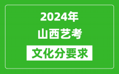 2024年山西艺考文化分要求_山西艺考最新政策解读