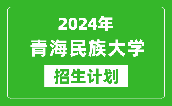 2024年青海民族大学艺考招生计划,艺术类各专业招生人数