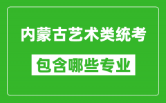 内蒙古艺术类统考包含哪些专业？