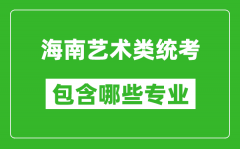 海南艺术类统考包含哪些专业？