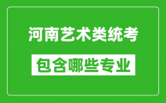 河南艺术类统考包含哪些专业？