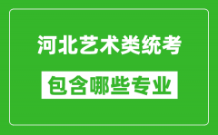 河北艺术类统考包含哪些专业？