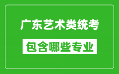 广东艺术类统考包含哪些专业？