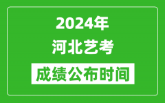 2024年河北艺考成绩公布时间_什么时候出分