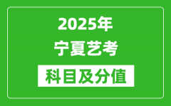 2025年宁夏艺考科目及分值设置_宁夏艺考满分是多少