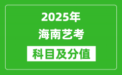 2025年海南艺考科目及分值设置_海南艺考满分是多少