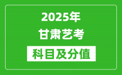 2025年甘肃艺考科目及分值设置_甘肃艺考满分是多少