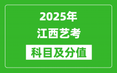 2025年江西艺考科目及分值设置_江西艺考满分是多少