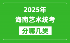 2025年海南艺术统考类型分哪几种_都有什么项目？