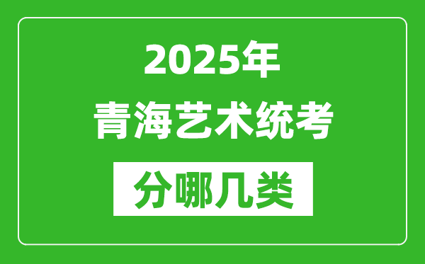 2025年青海艺术统考类型分哪几种,都有什么项目？