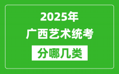 2025年广西艺术统考类型有哪几种？