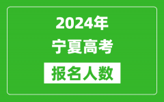 2024年宁夏高考报名人数是多少_比2023年多多少人？