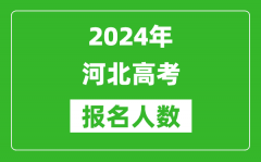 2024年河北高考报名人数是多少_比2023年多多少人？