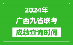 2024年广西九省联考成绩查询时间_什么时候公布分数