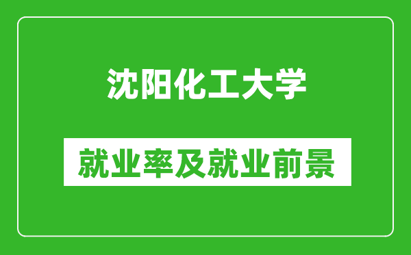 沈阳化工大学就业率怎么样,就业前景好吗？