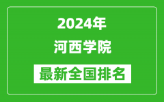 2024年河西学院排名全国多少_最新全国排名第几？