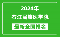 2024年右江民族医学院排名全国多少_最新全国排名第几？