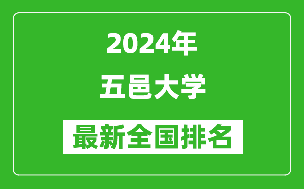 2024年五邑大学排名全国多少,最新全国排名第几？