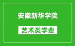 安徽新华学院艺术类学费多少钱一年（附各专业收费标准）