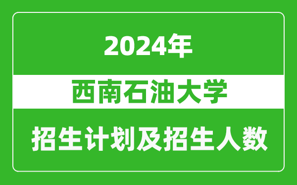 西南石油大学2024年在江苏的招生计划及招生人数