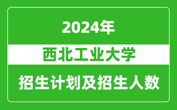 西北工业大学2024年在河南的招生计划和招生人数