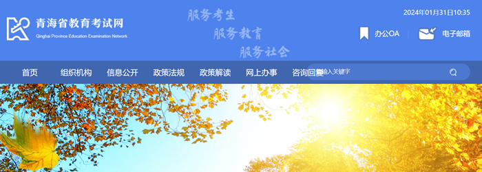 青海省教育考试网官网登录入口网址:http://www.qhjyks.com/