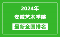 2024年安徽艺术学院排名全国多少_最新全国排名第几？