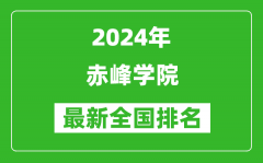 2024年赤峰学院排名全国多少_最新全国排名第几？