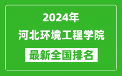 2024年河北环境工程学院排名全国多少_最新全国排名第几？