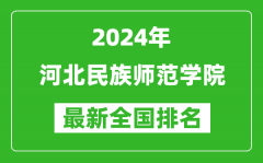 2024年河北民族师范学院排名全国多少_最新全国排名第几？