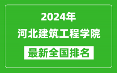 2024年河北建筑工程学院排名全国多少_最新全国排名第几？