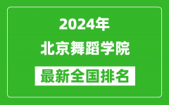 2024年北京舞蹈学院排名全国多少_最新全国排名第几？