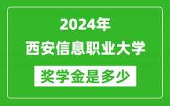 2024年西安信息职业大学奖学金多少钱_覆盖率是多少？